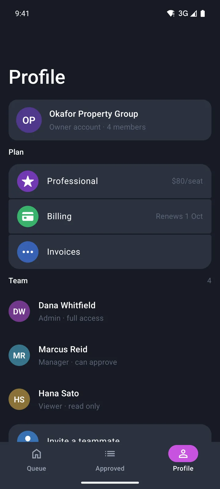 Profile on Android
