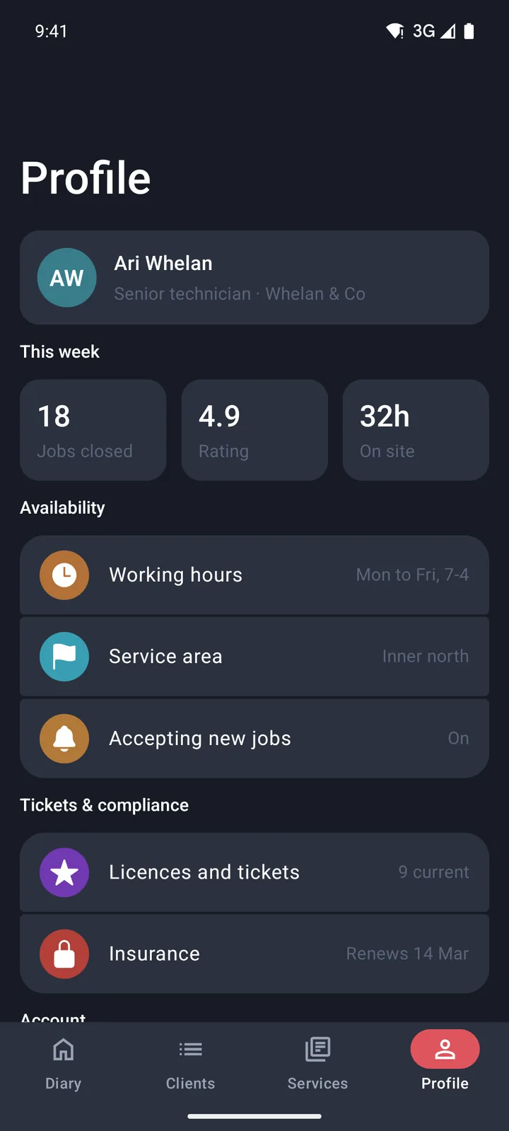 Profile on Android