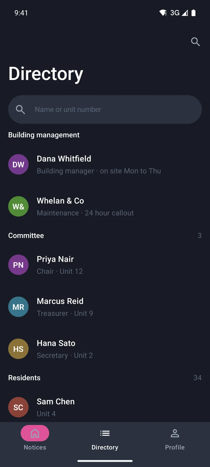 Directory on Android