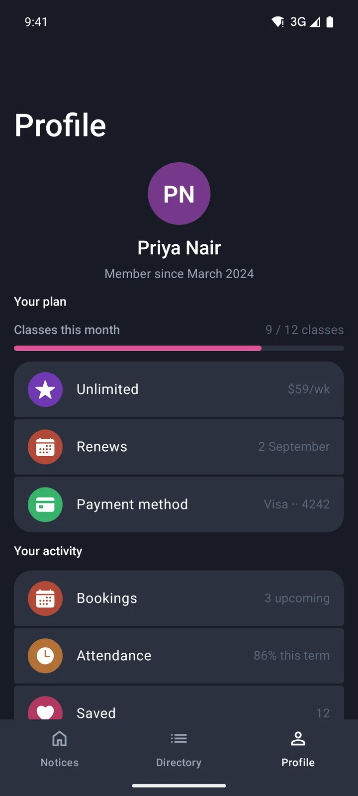 Profile on Android