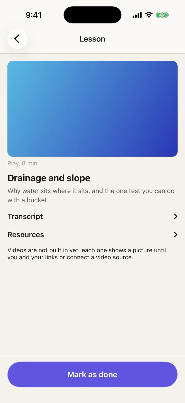 Brightpath Courses: Lesson on iOS, light