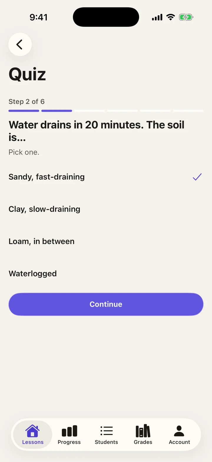 Brightpath Courses: Quiz on iOS, light