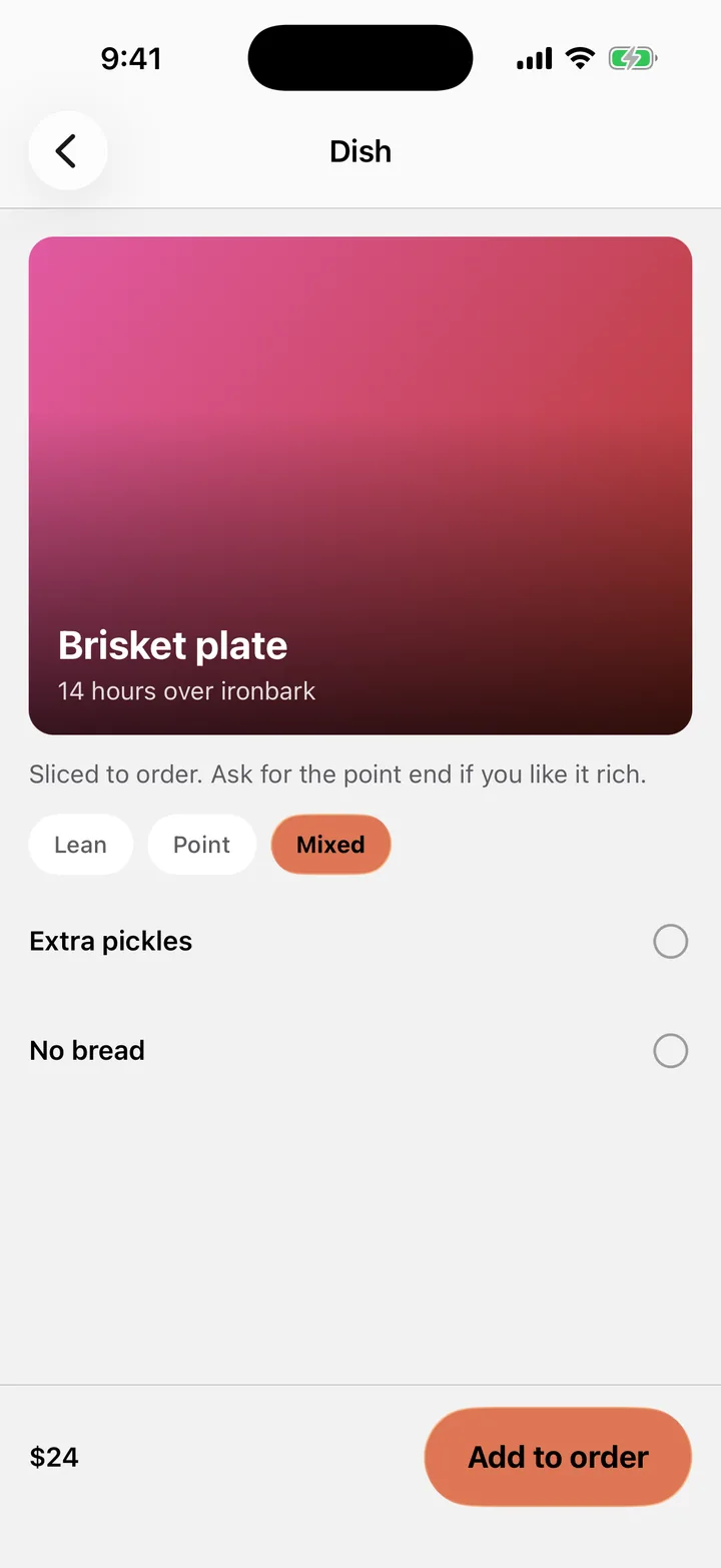 Brisket Brothers: Dish on iOS, light