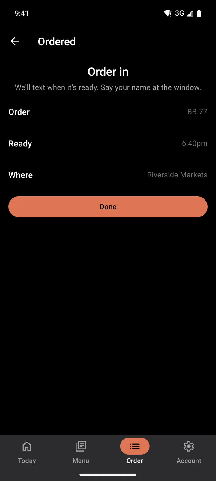 Brisket Brothers: Ordered on Android, dark