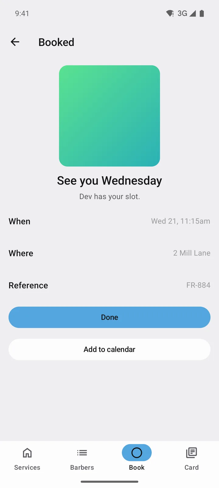Fade Room: Booked on Android, light