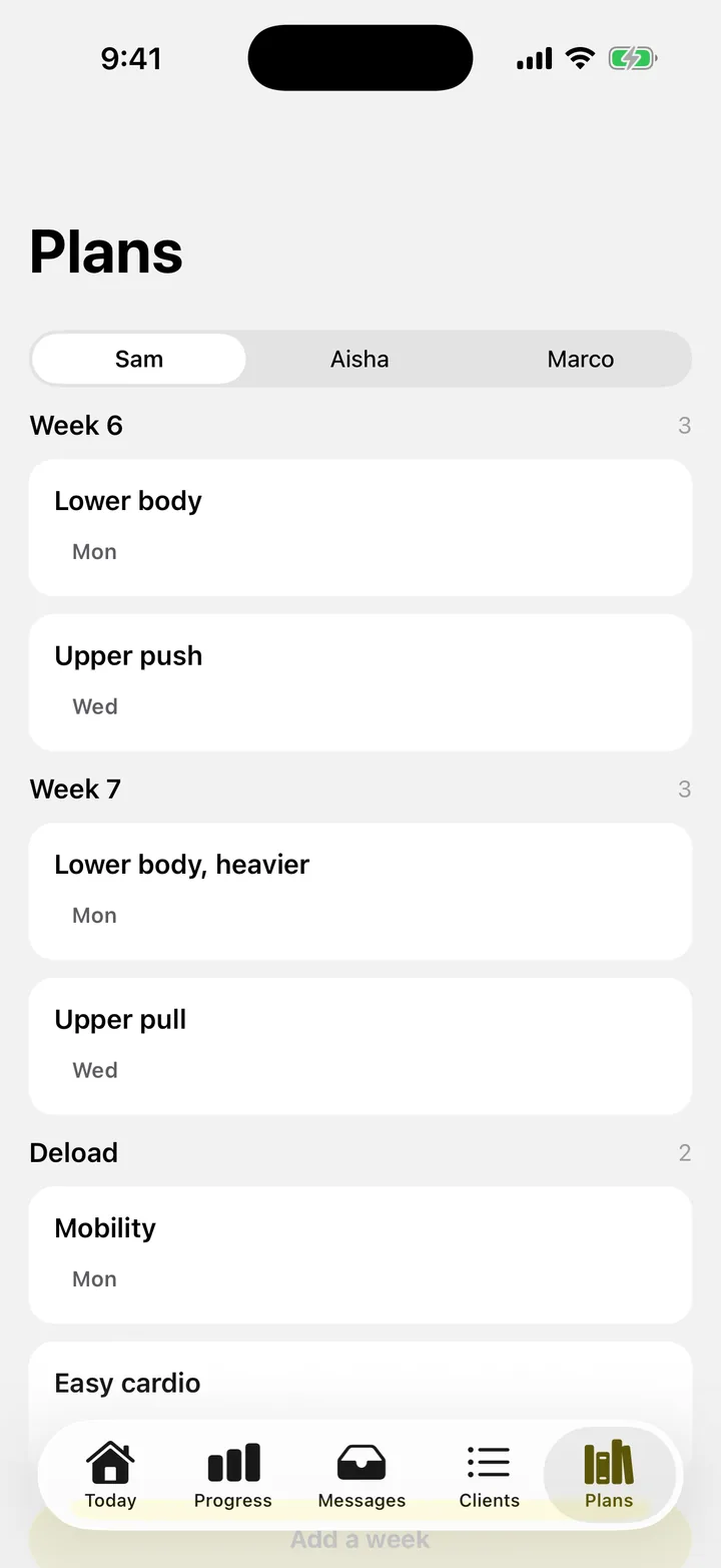 Forge PT: Plans on iOS, light