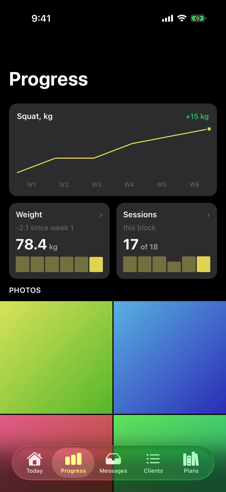 Forge PT: Progress on iOS, dark