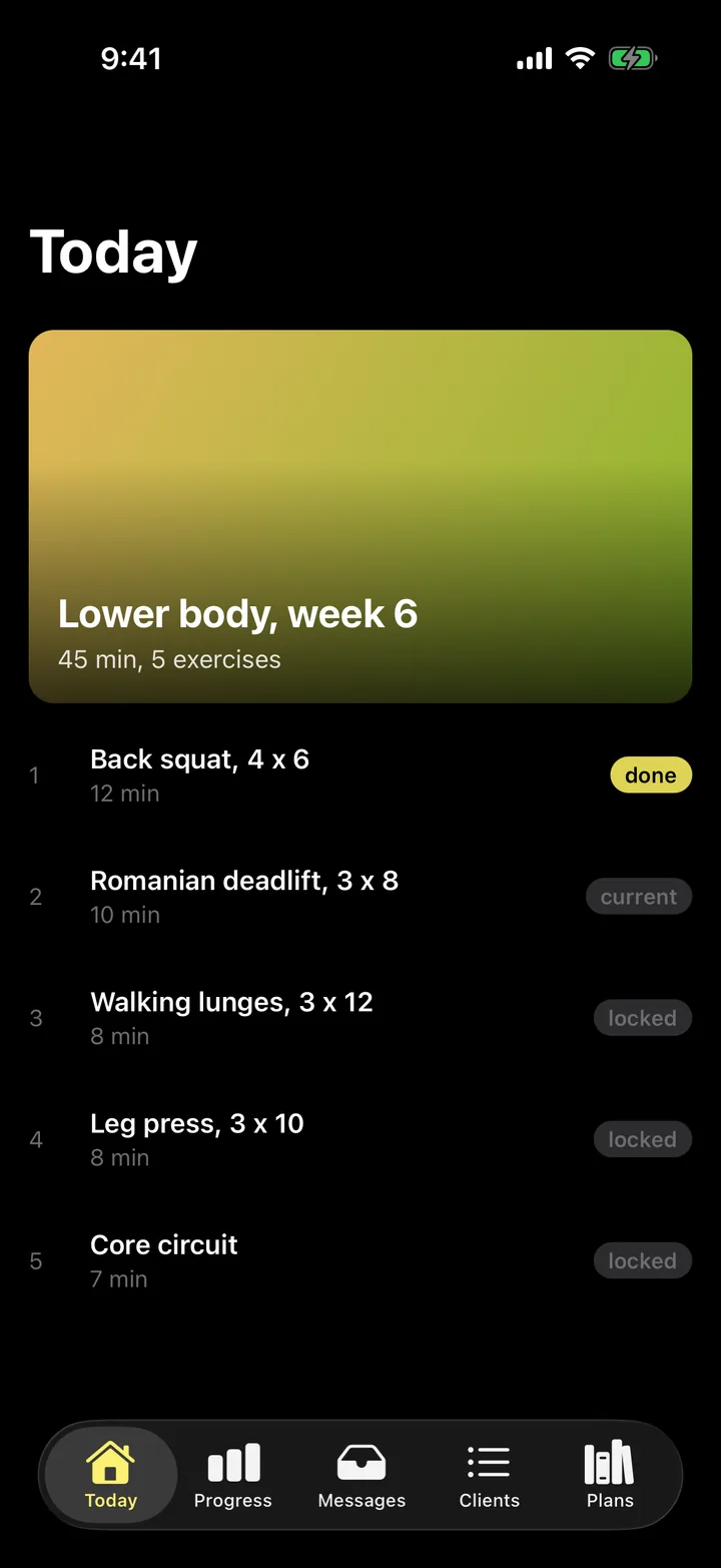 Forge PT: Today on iOS