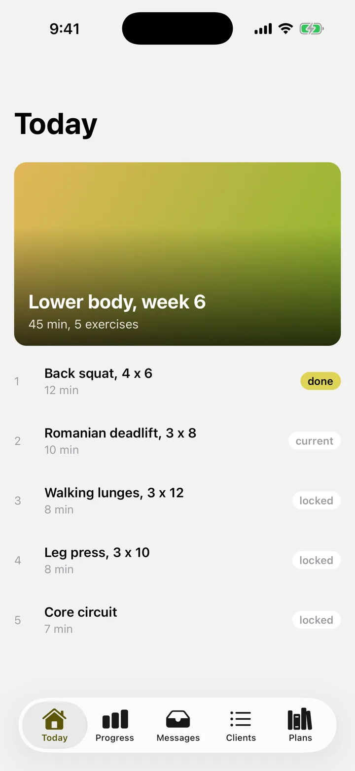 Forge PT: Today on iOS, light