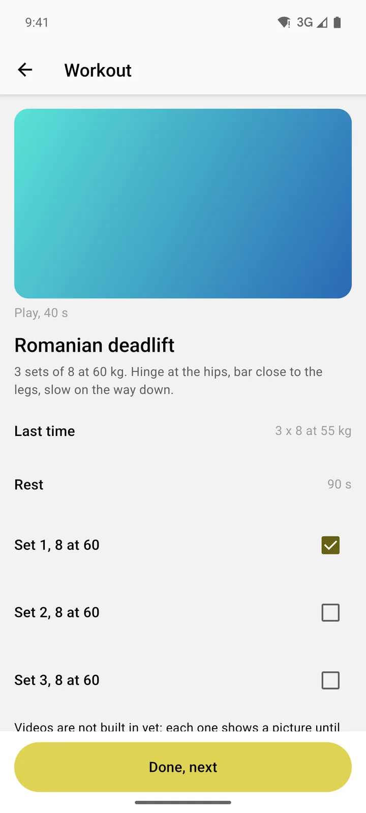 Forge PT: Workout on Android, light