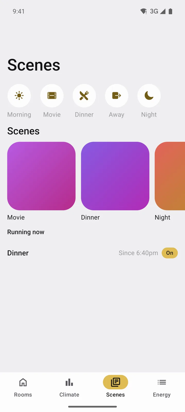 Hearth: Scenes on Android, light