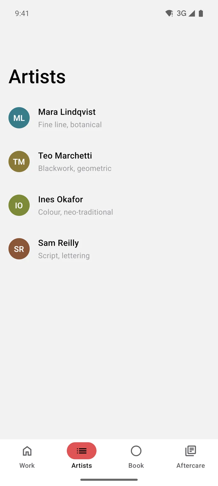 Ironwood Tattoo: Artists on Android, light