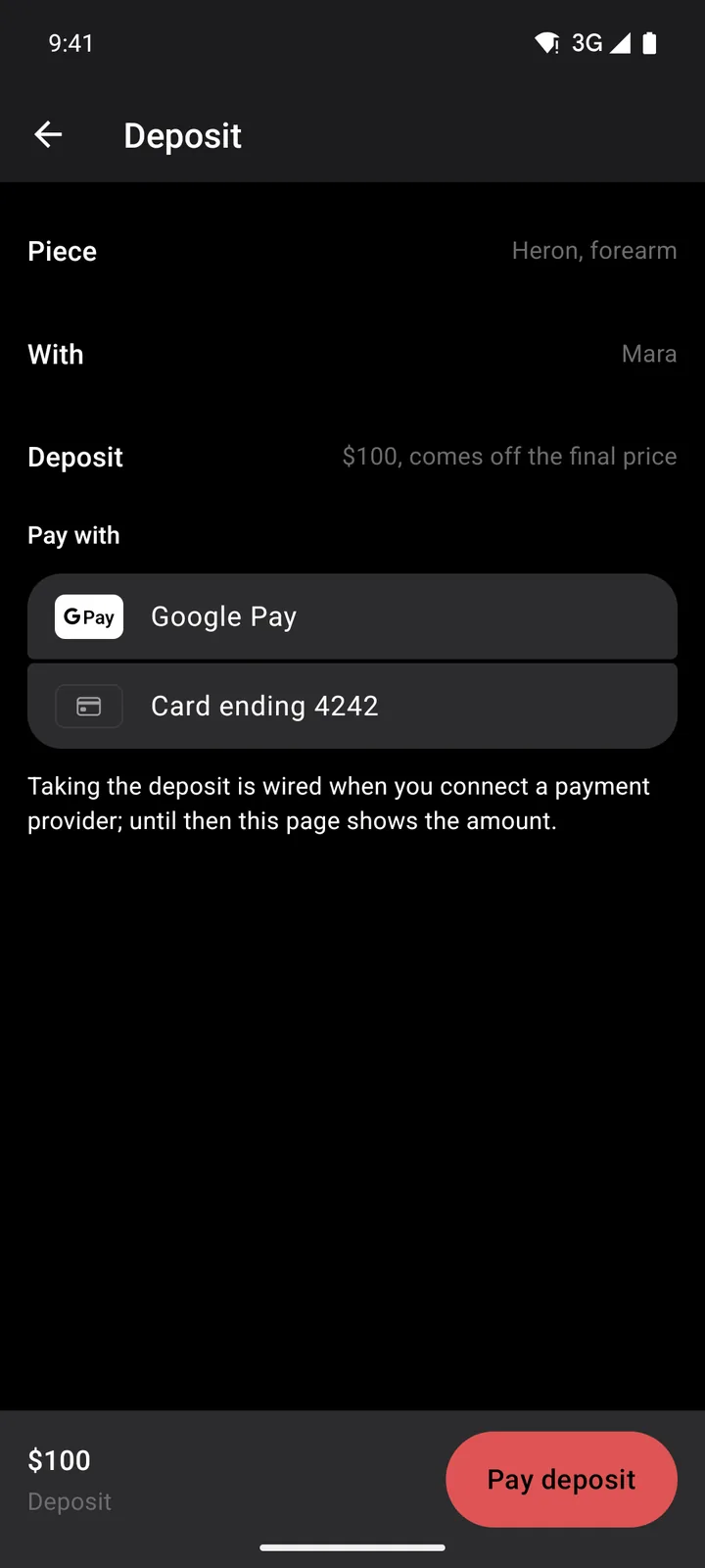 Ironwood Tattoo: Deposit on Android, dark