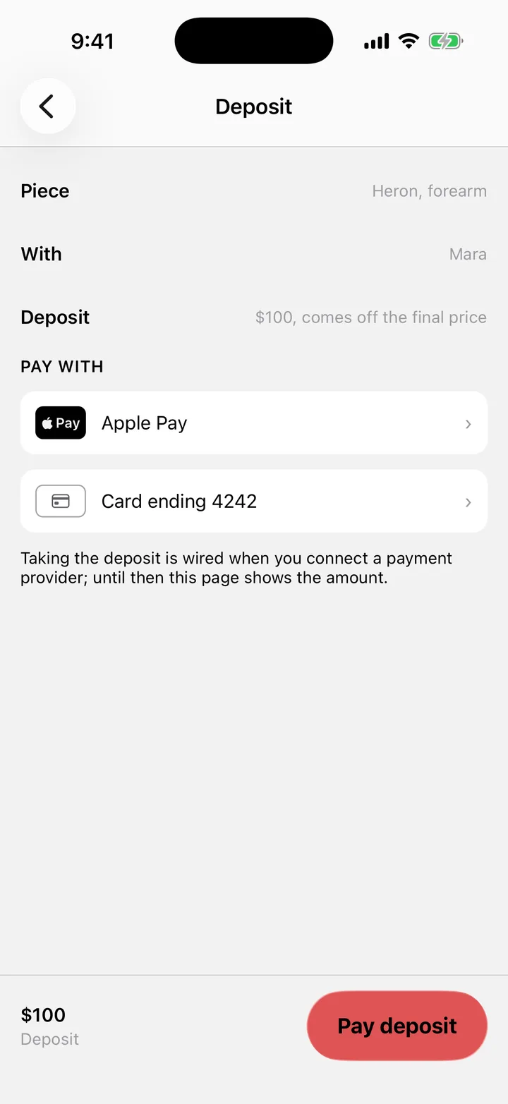 Ironwood Tattoo: Deposit on iOS, light