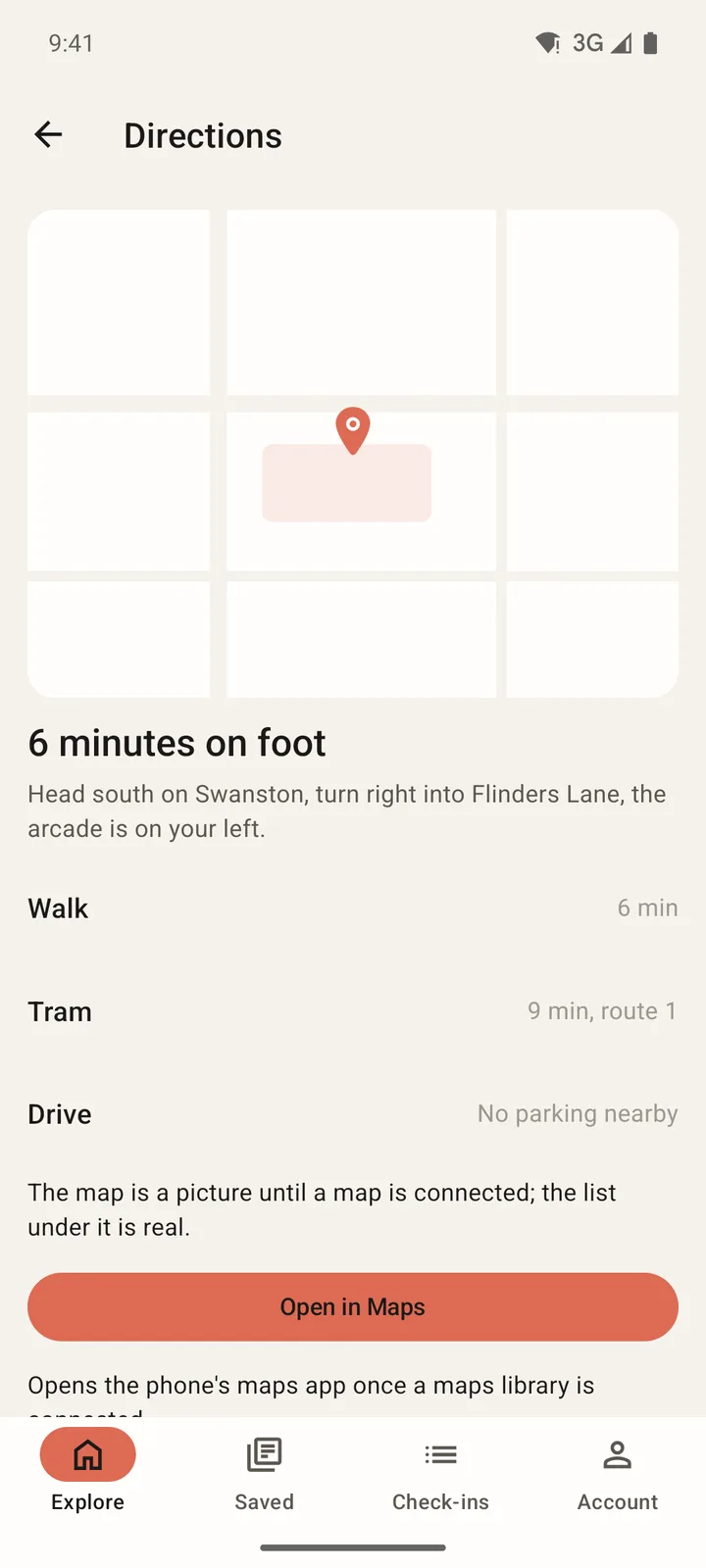 Laneways: Directions on Android, light