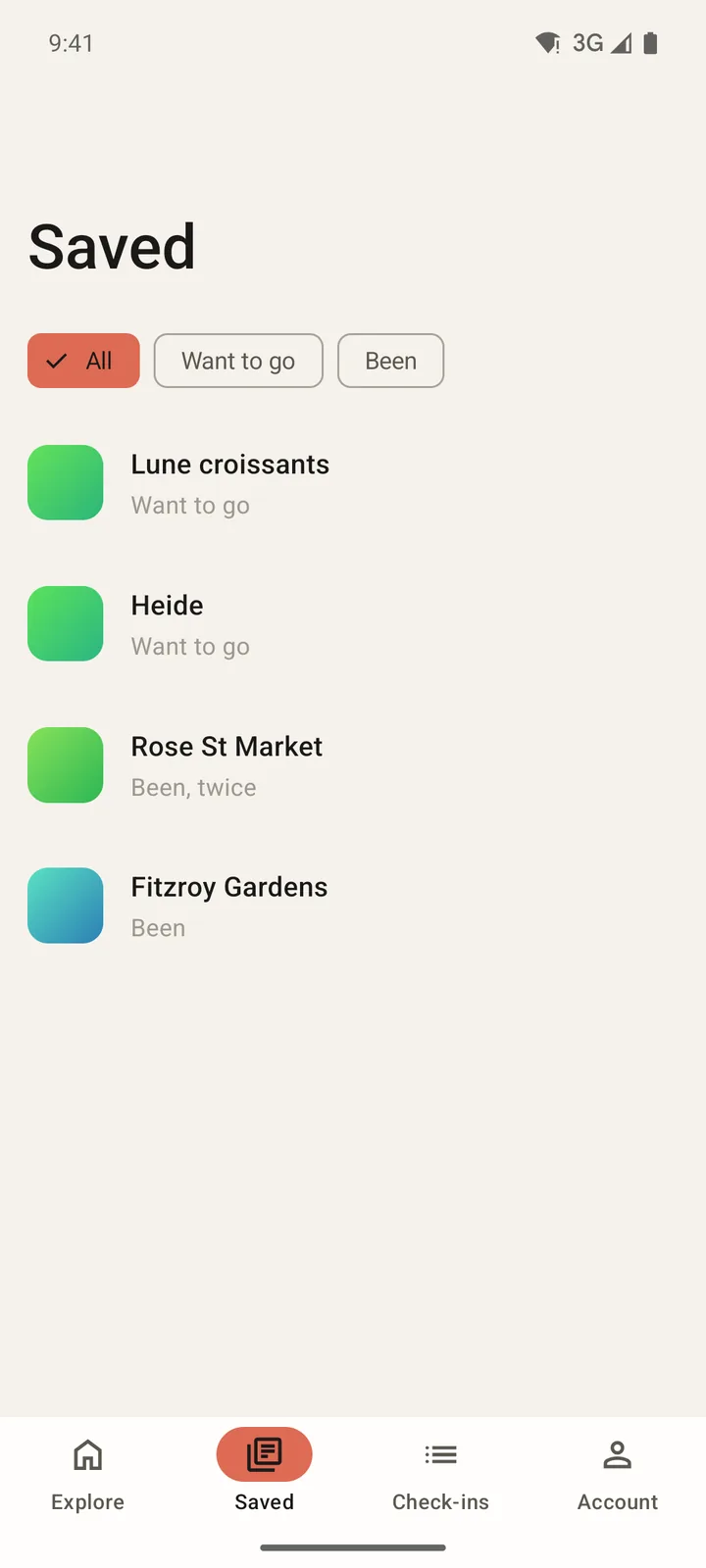 Laneways: Saved on Android, light
