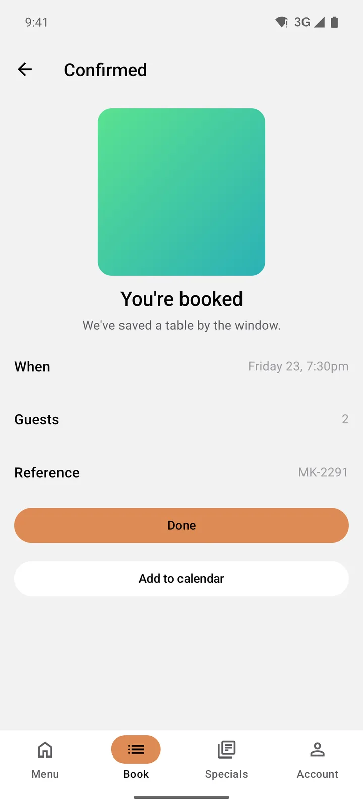 Marigold Kitchen: Confirmed on Android, light