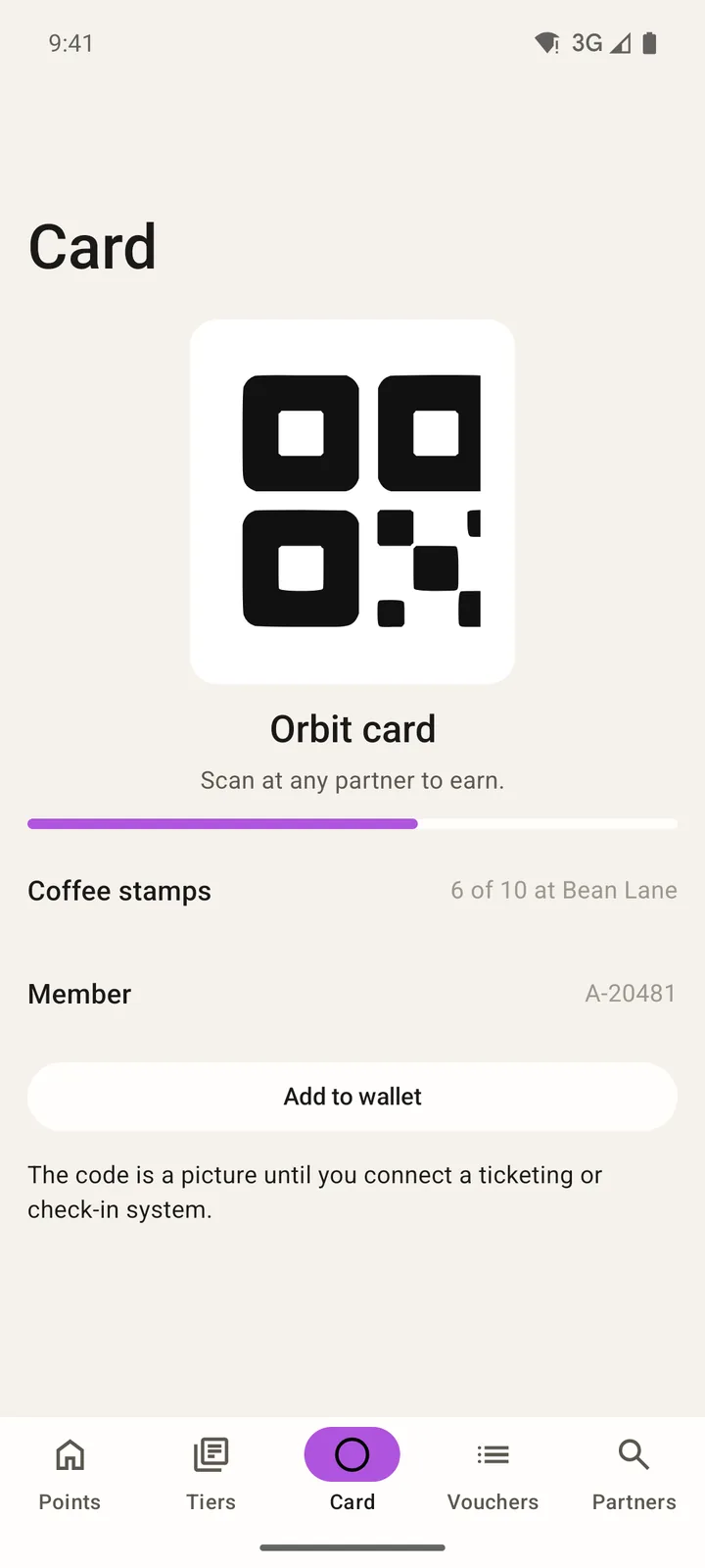 Orbit Rewards: Card on Android, light