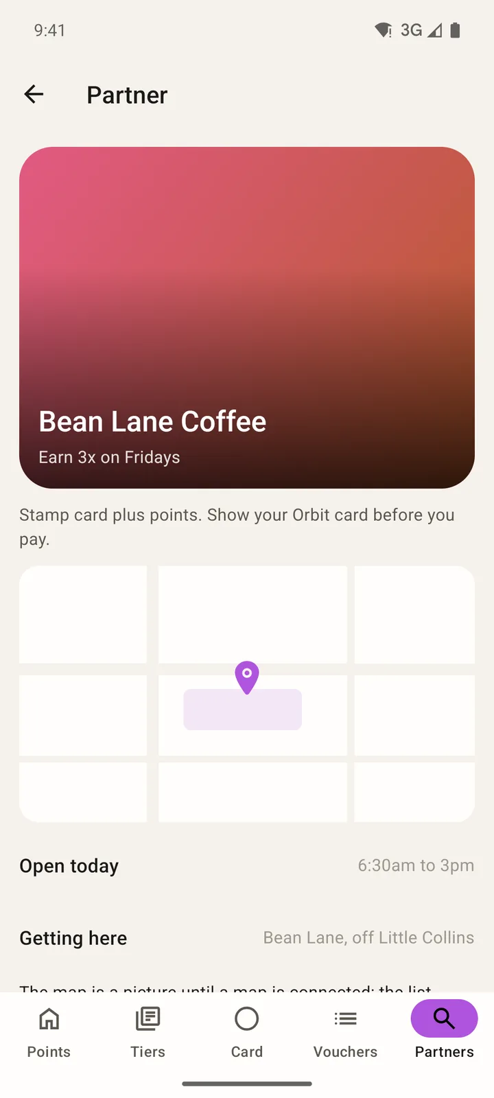 Orbit Rewards: Partner on Android, light