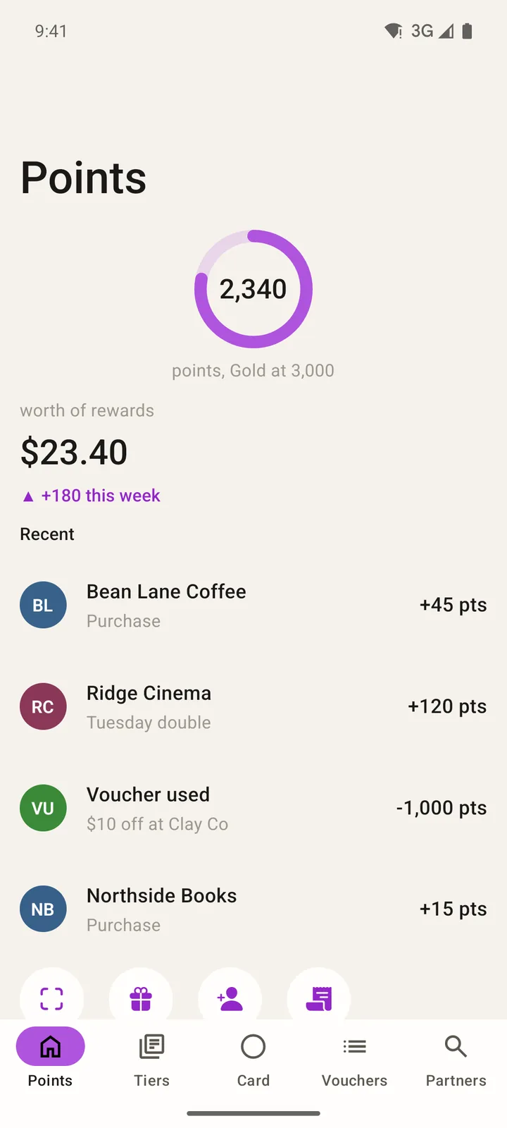Orbit Rewards: Points on Android, light