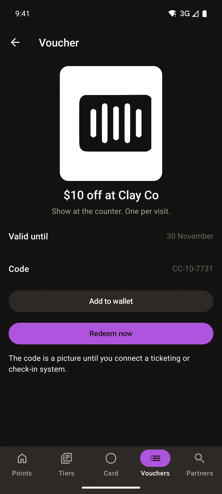 Orbit Rewards: Voucher on Android, dark