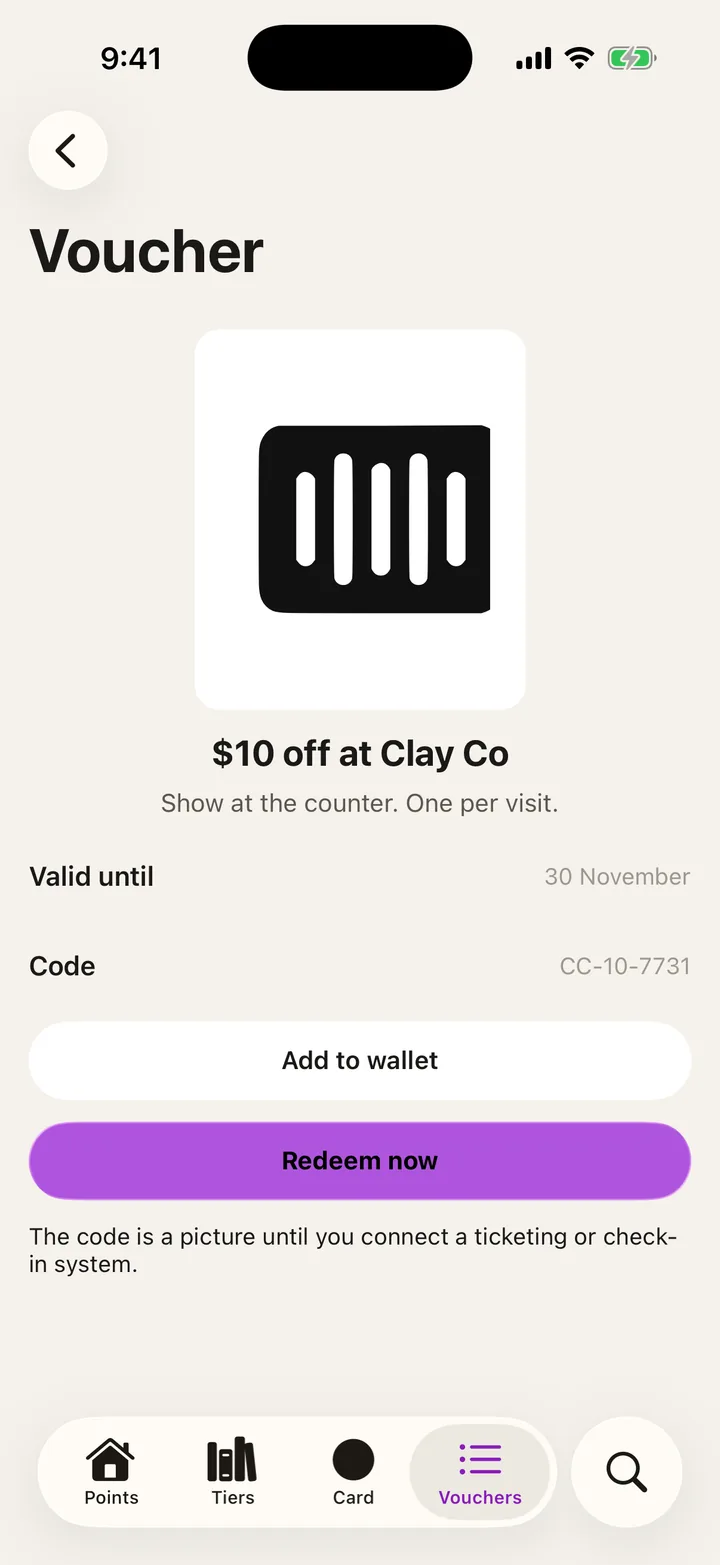 Orbit Rewards: Voucher on iOS, light