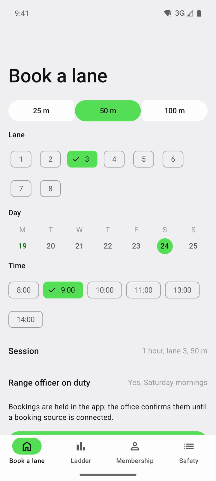 Ridgeline Sporting Club: Book a lane on Android