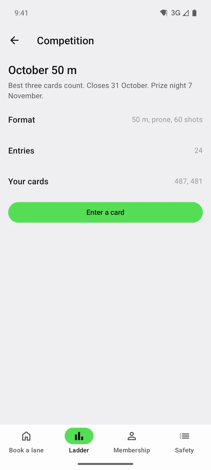 Ridgeline Sporting Club: Competition on Android, light