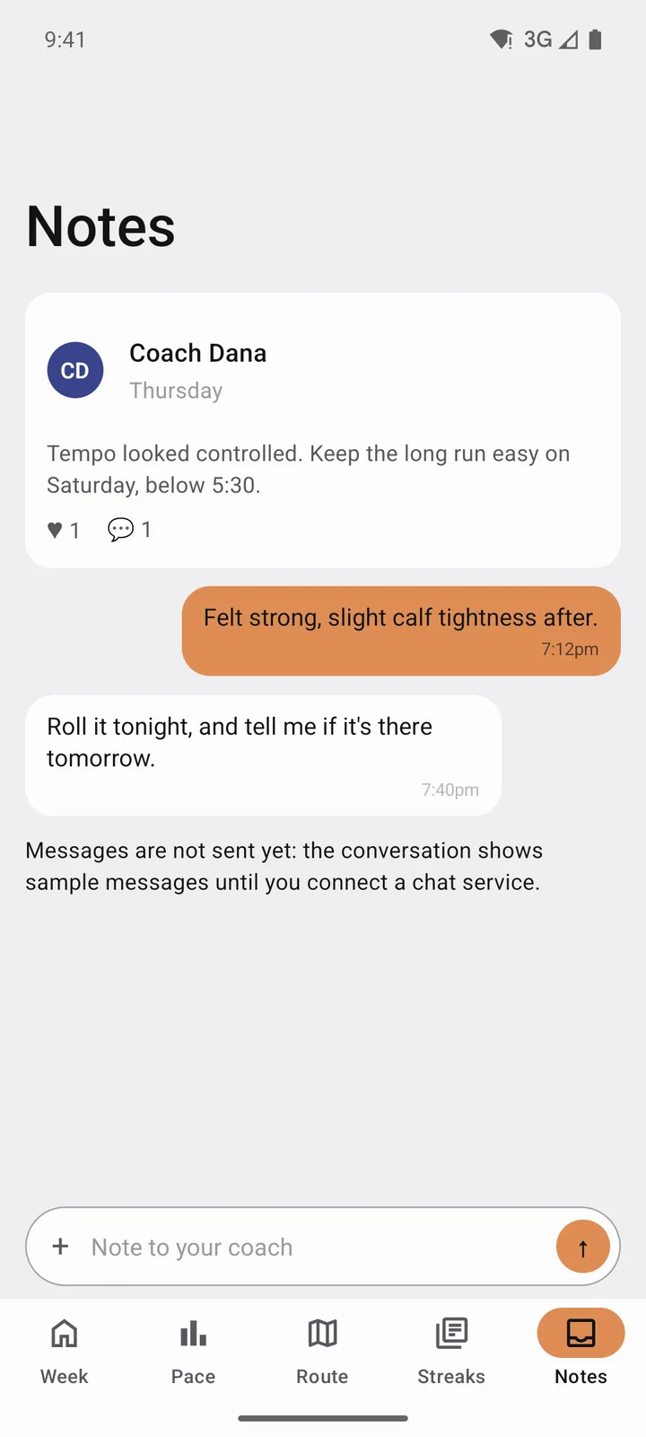 Stride Plan: Notes on Android, light
