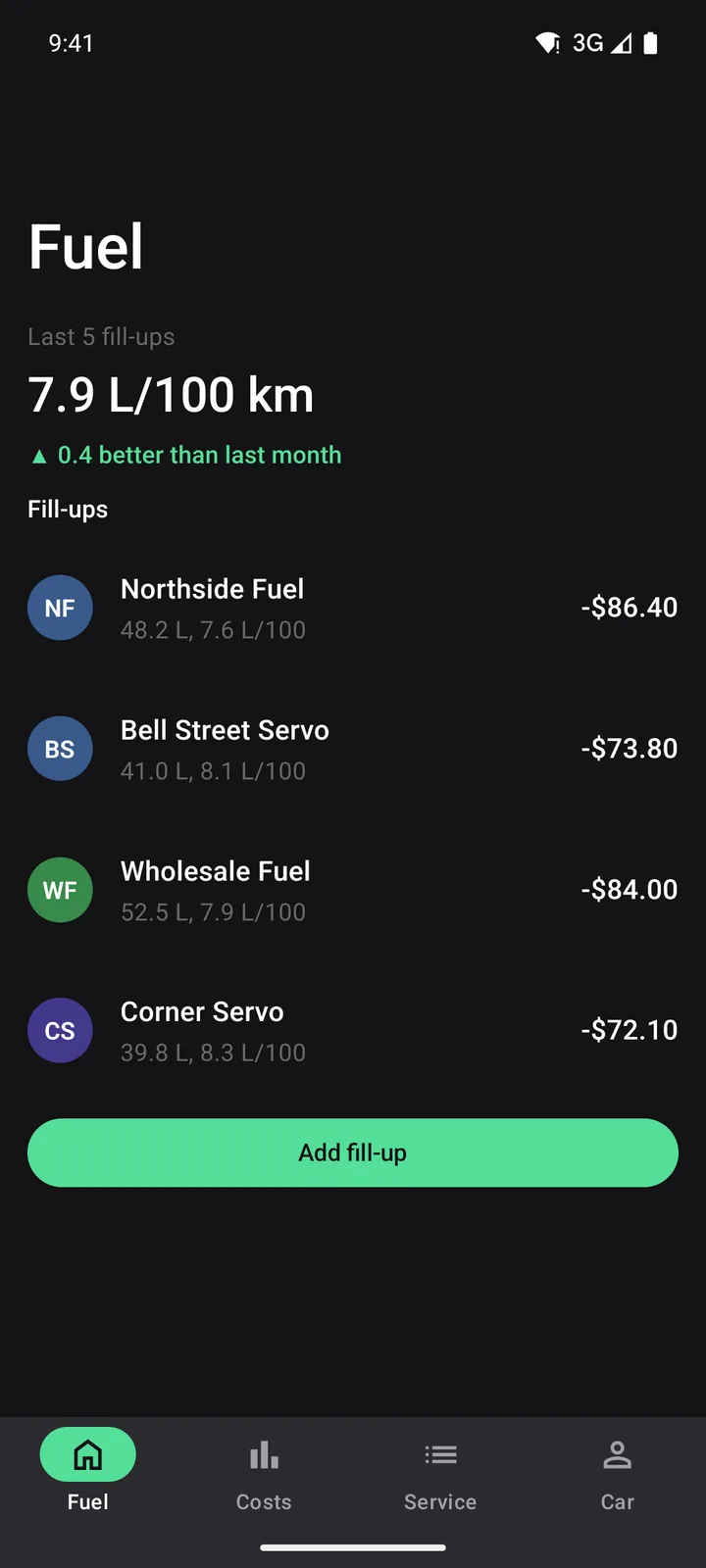 Tank & Odometer: Fuel on Android