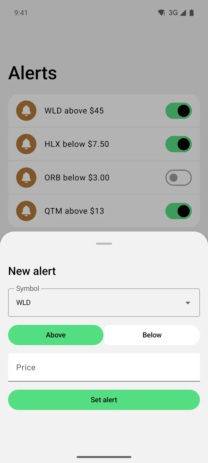 Ticker Board: New alert on Android, light