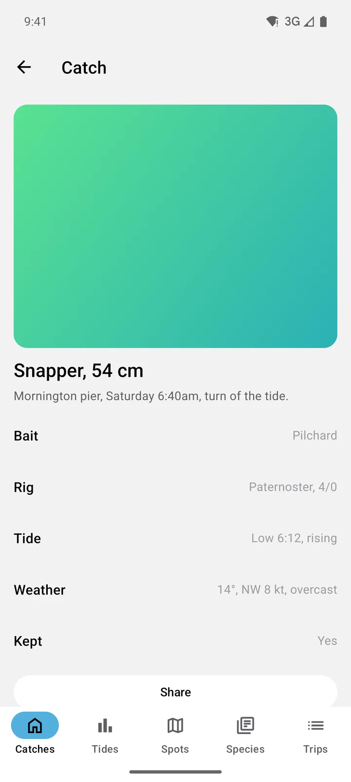 Tidelog: Catch on Android, light