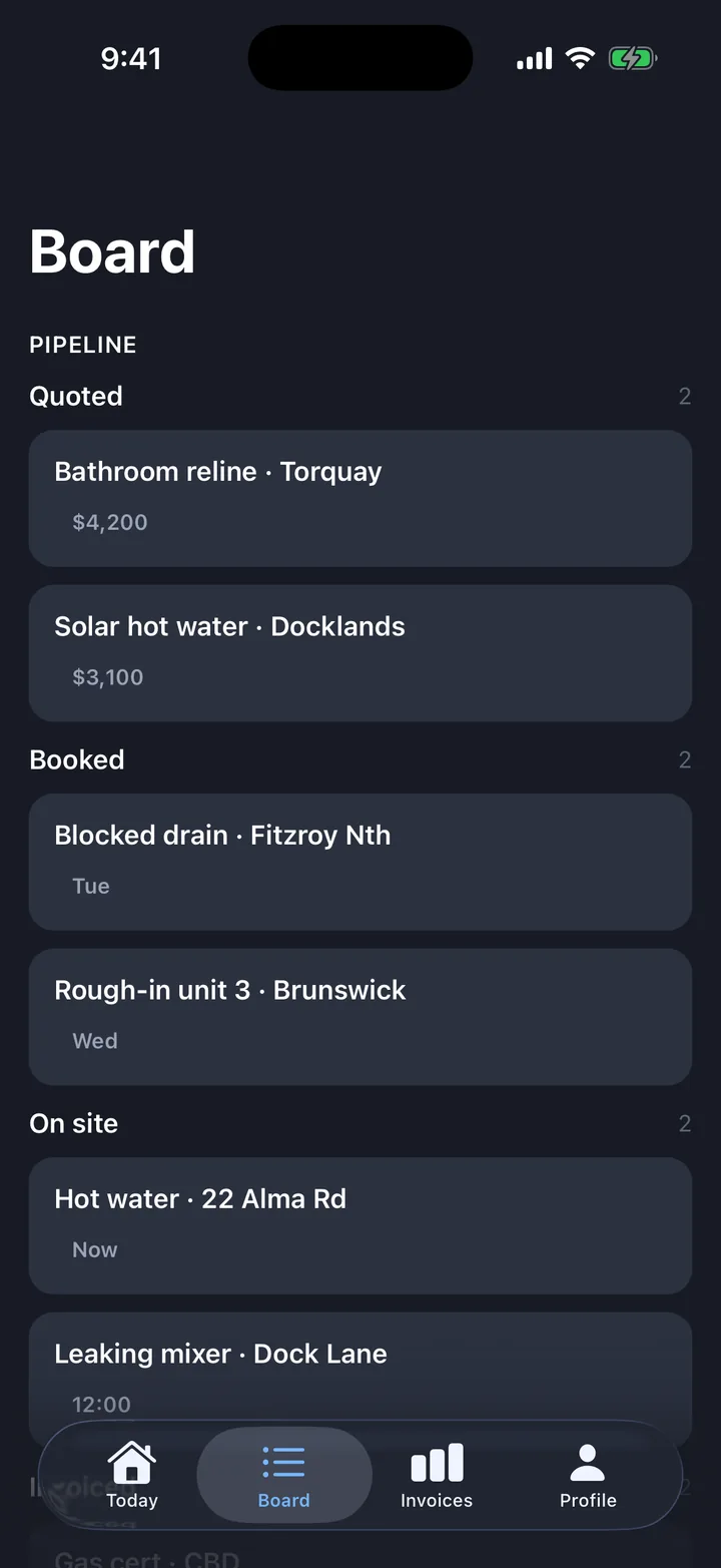 Board on iOS