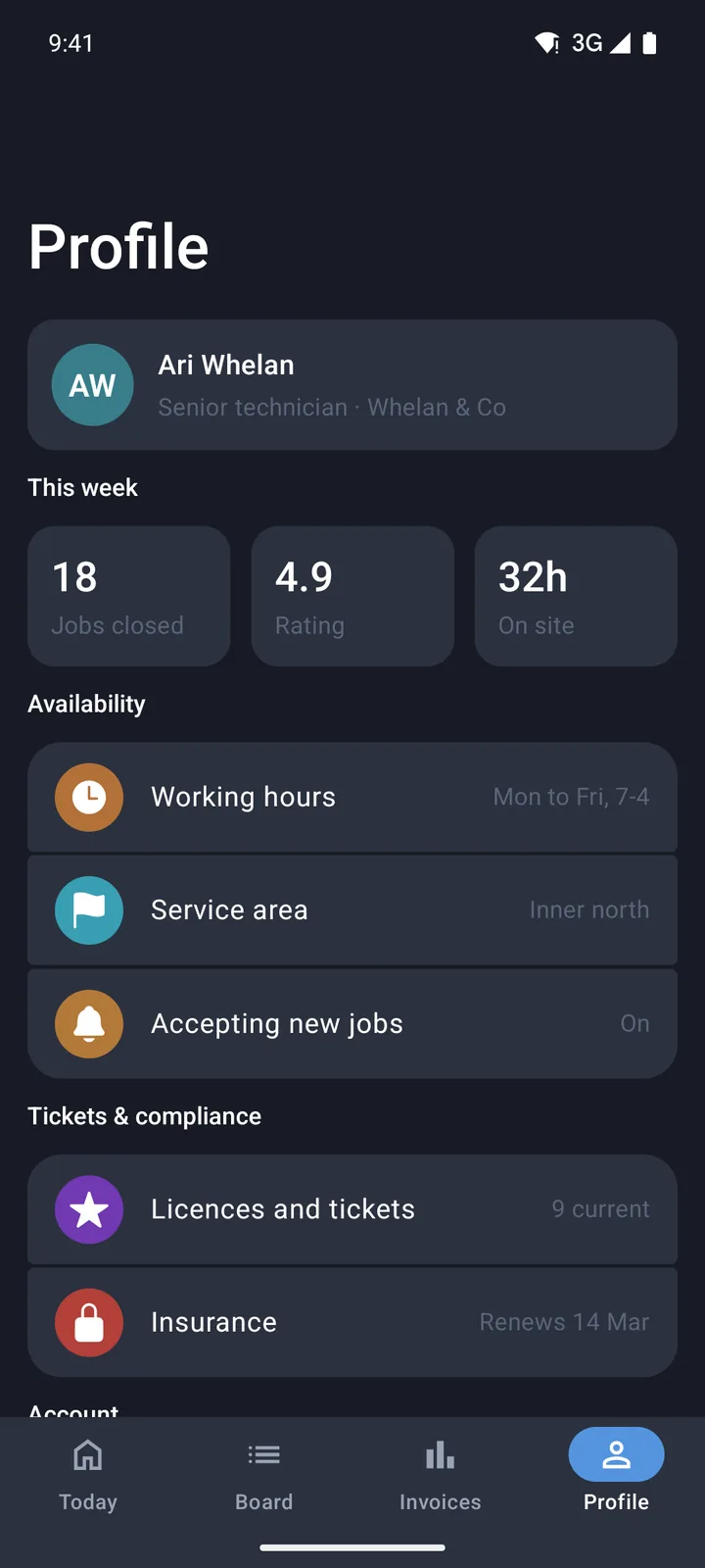 Profile on Android
