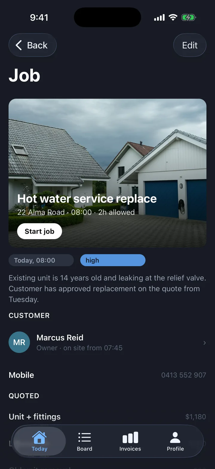 Job on iOS