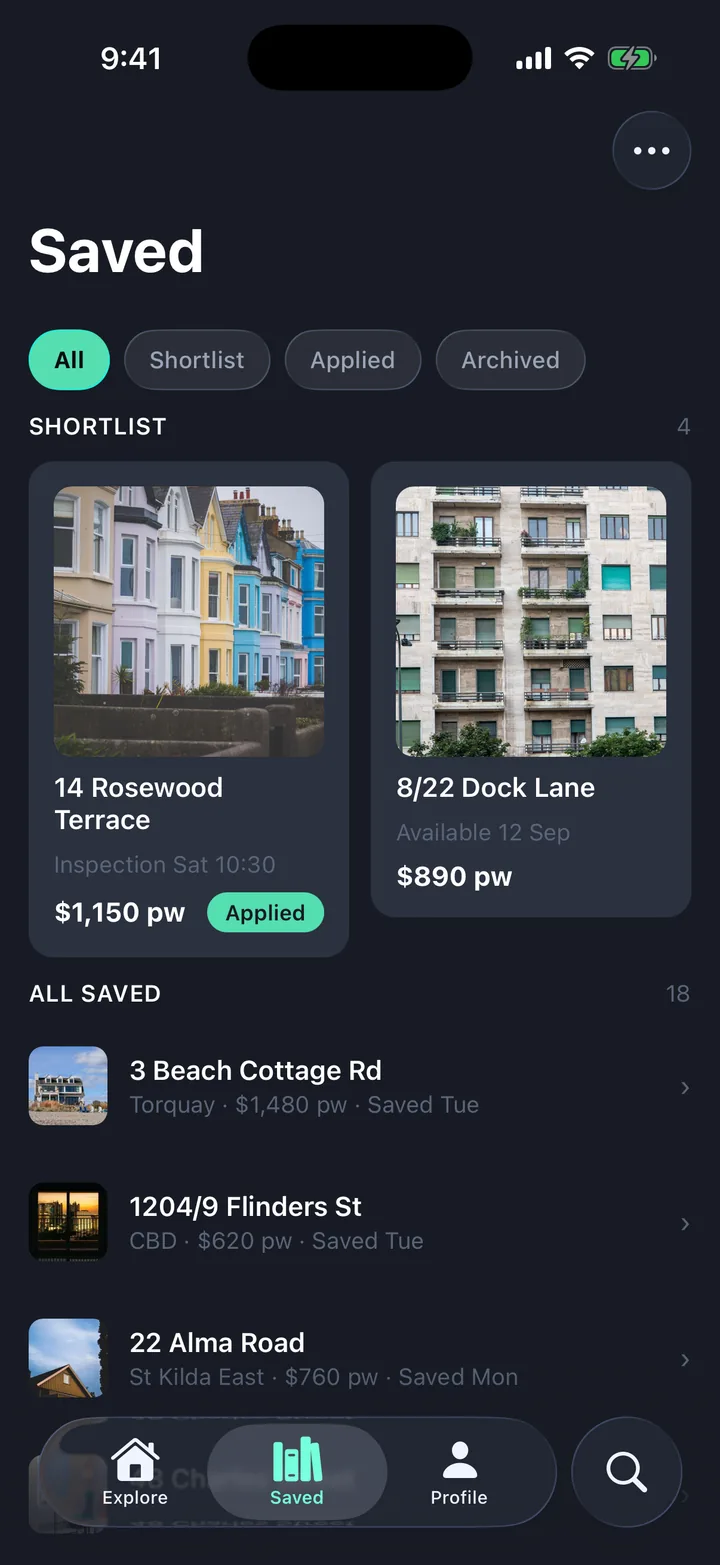 Saved on iOS