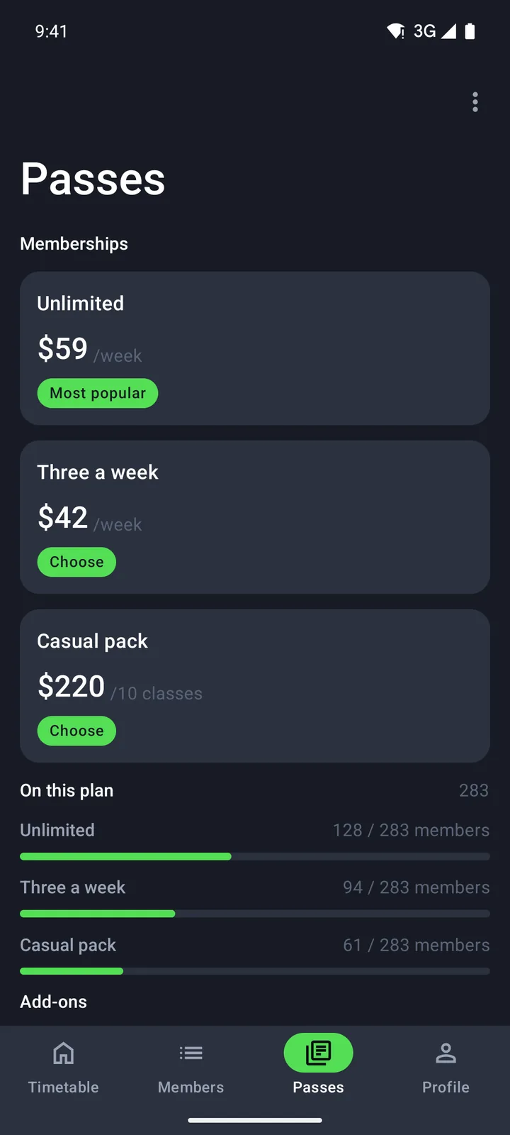 Passes on Android