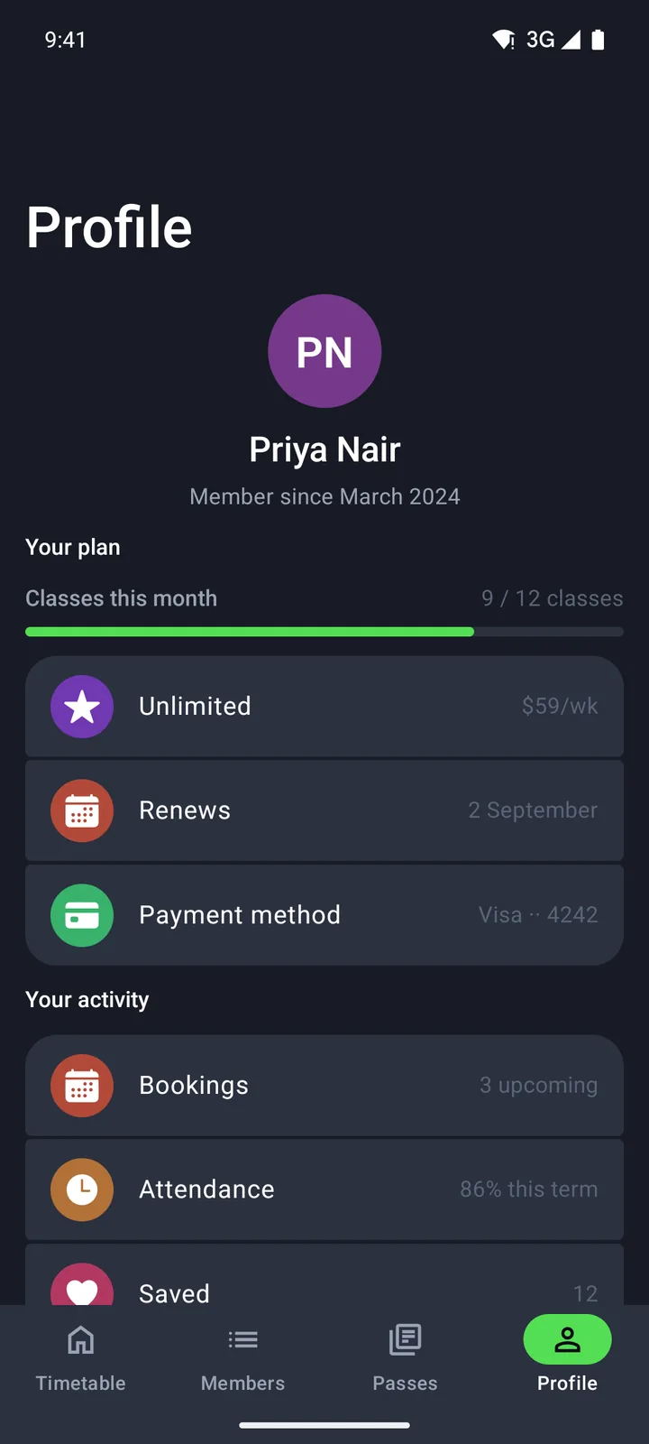 Profile on Android