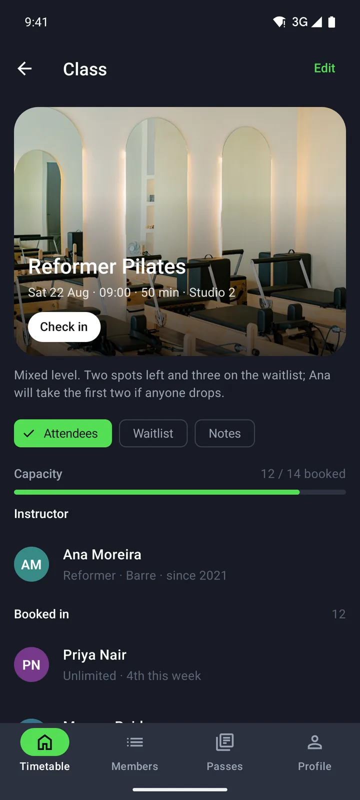 Class on Android