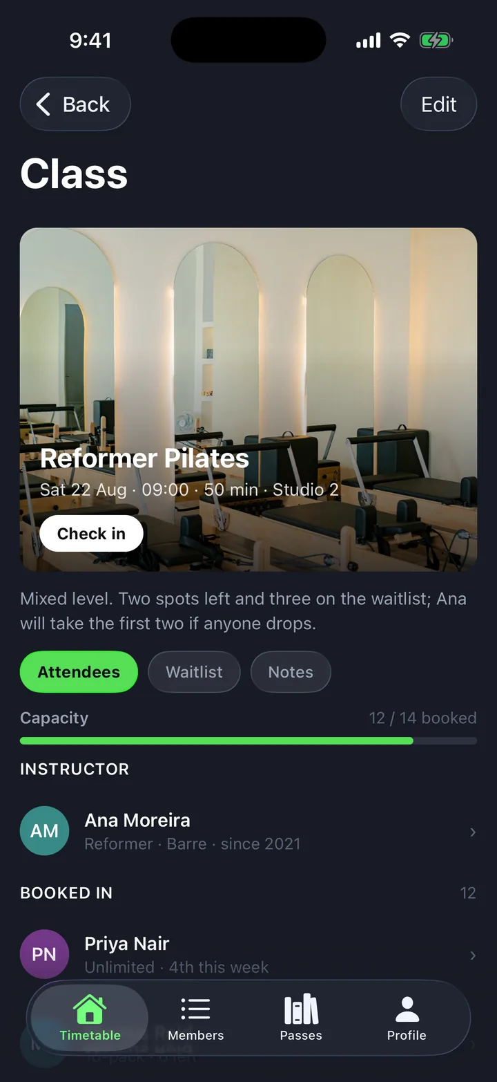 Class on iOS