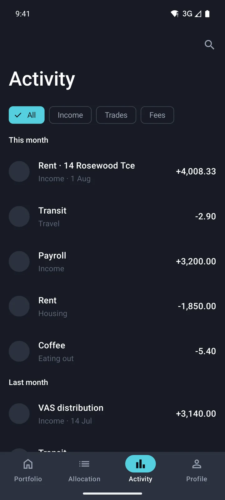 Activity on Android