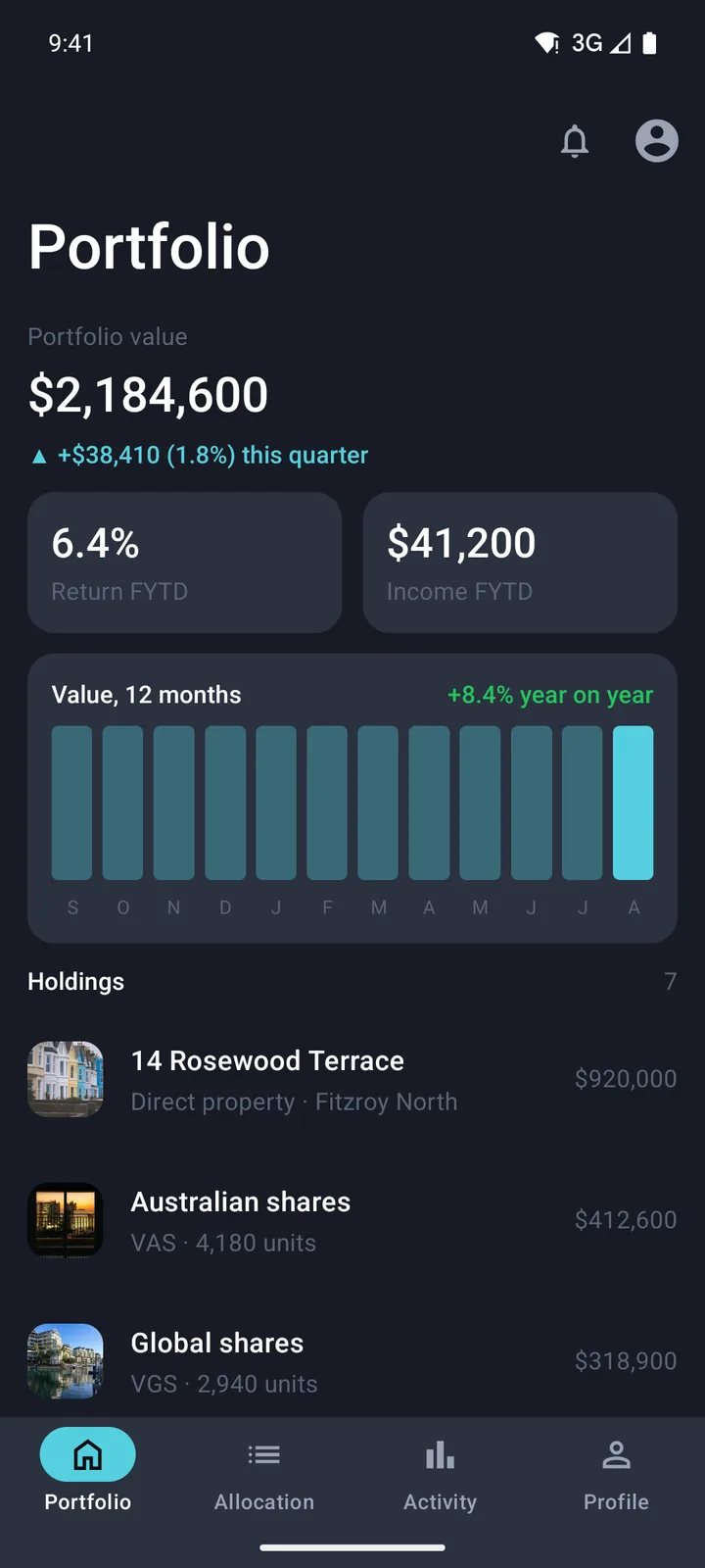 Portfolio & holdings: Portfolio on Android